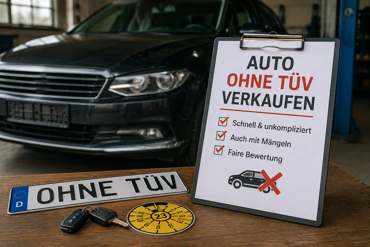 Auto ohne TÜV verkaufen