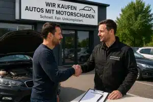 Autoankauf bei Motorschaden – unkomplizierter Verkauf trotz Defekt.